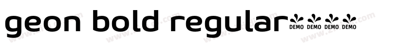 geon bold regular字体转换